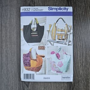 NEW Simplicity 1932 Bags Pattern
